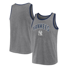 Adult Men's New York Yankees Baseball Primary Tank Top - Heather Gray