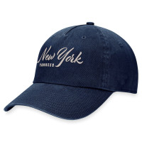 Women's New York Yankees Baseball Script Adjustable Hat - Navy Women's New York Yankees Baseball Script Adjustable Hat - Navy