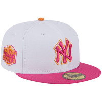 Adult Men's New York Yankees New Era Old Yankee Stadium 59FIFTY Fitted Hat - White/Pink