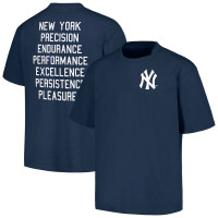 Adult Men's New York Yankees PLEASURES Precision baseball T-shirt - Navy