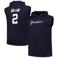 Adult Men's Derek Jeter New York Yankees Baseball Name & Number Muscle Tank baseball Hoodie - Navy