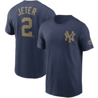Adult Men's Derek Jeter New York Yankees Name & Number baseball T-shirt - Navy