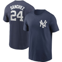 Adult Men's Gary Sanchez New York Yankees Name & Number baseball T-shirt - Navy