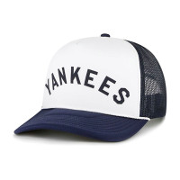 Adult Men's New York Yankees '47 Foam Front Script Trucker Snapback Hat - White