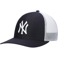 Adult Men's New York Yankees '47 Primary Logo Trucker Snapback Hat - Navy/White