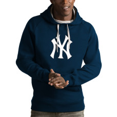 Adult Men's New York Yankees Antigua Victory Pullover baseball Hoodie - Navy