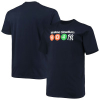 Adult Men's New York Yankees Big & Tall Hometown Collection Subway baseball T-shirt - Navy