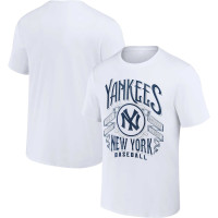 Adult Men's New York Yankees Darius Rucker Collection Distressed Rock baseball T-shirt - White