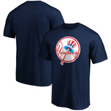 Adult Men's New York Yankees Baseball Cooperstown Collection Forbes Team baseball T-shirt - Navy