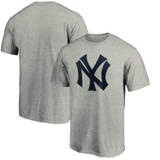 Adult Men's New York Yankees Baseball Cooperstown Collection Huntington Logo baseball T-shirt - Heathered Gray