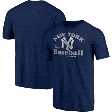 Adult Men's New York Yankees Baseball Cooperstown Collection True Classics Tri-Blend baseball T-shirt - Heathered Navy Adult Men's New York Yankees Baseball Cooperstown Collection True Classics Tri-Blend baseball T-shirt - Heathered Navy