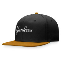Adult Men's New York Yankees Baseball Fitted Hat - Black/Khaki