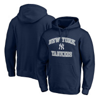 Adult Men's New York Yankees Baseball Heart & Soul Pullover baseball Hoodie - Navy