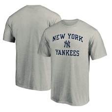 Adult Men's New York Yankees Baseball Heart & Soul baseball T-shirt - Heathered Gray Adult Men's New York Yankees Baseball Heart & Soul baseball T-shirt - Heathered Gray