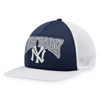 Adult Men's New York Yankees Baseball Heritage Foam Front Trucker Snapback Hat - Navy/White Adult Men's New York Yankees Baseball Heritage Foam Front Trucker Snapback Hat - Navy/White
