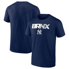 Adult Men's New York Yankees Baseball Hometown BRNX baseball T-shirt - Navy