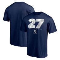 Adult Men's New York Yankees Baseball Hometown World Series Titles baseball T-shirt - Navy
