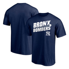 Adult Men's New York Yankees Baseball Long Ball Bronx Bombers baseball T-shirt - Navy Adult Men's New York Yankees Baseball Long Ball Bronx Bombers baseball T-shirt - Navy