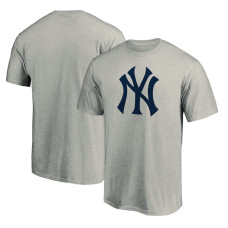 Adult Men's New York Yankees Baseball Official Logo baseball T-shirt - Heathered Gray