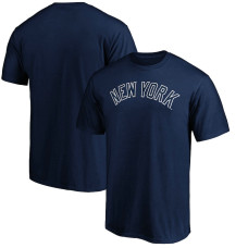 Adult Men's New York Yankees Baseball Official Wordmark baseball T-shirt - Navy Adult Men's New York Yankees Baseball Official Wordmark baseball T-shirt - Navy