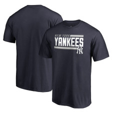 Adult Men's New York Yankees Baseball Onside Stripe baseball T-shirt - Navy