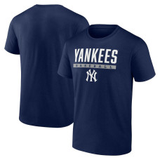 Adult Men's New York Yankees Baseball Power Hit baseball T-shirt - Navy