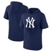 Adult Men's New York Yankees Baseball Short Sleeve baseball Hoodie baseball T-shirt - Navy Adult Men's New York Yankees Baseball Short Sleeve baseball Hoodie baseball T-shirt - Navy