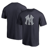Adult Men's New York Yankees Baseball Static Logo baseball T-shirt - Navy