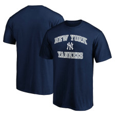 Adult Men's New York Yankees Baseball Team Heart & Soul baseball T-shirt - Navy