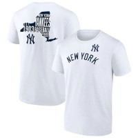 Adult Men's New York Yankees Baseball Team Hot Shot baseball T-shirt - White