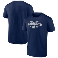 Adult Men's New York Yankees Baseball Team Rebel baseball T-shirt - Navy