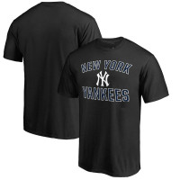 Adult Men's New York Yankees Baseball Team Victory Arch baseball T-shirt - Black Adult Men's New York Yankees Baseball Team Victory Arch baseball T-shirt - Black