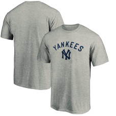 Adult Men's New York Yankees Baseball Team Wahconah baseball T-shirt - Heather Gray