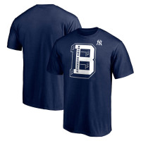Adult Men's New York Yankees Baseball Varsity Bronx baseball T-shirt - Navy