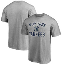 Adult Men's New York Yankees Baseball Victory Arch baseball T-shirt - Heather Gray