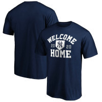 Adult Men's New York Yankees Baseball Welcome Home baseball T-shirt - Navy