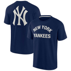 Adult Men's New York Yankees Super Soft Short Sleeve baseball T-shirt - Navy