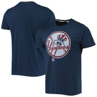 Adult Men's New York Yankees Homage Hand-Drawn Logo Tri-Blend baseball T-shirt - Navy Adult Men's New York Yankees Homage Hand-Drawn Logo Tri-Blend baseball T-shirt - Navy