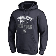 Adult Men's New York Yankees Hometown Collection Pinstripe Pride Pullover baseball Hoodie - Navy