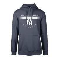 Adult Men's New York Yankees Levelwear Podium Box Score Pullover baseball Hoodie - Navy