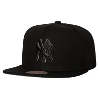 Adult Men's New York Yankees Mitchell & Ness Bottoms Snapback Hat - Black