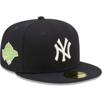Adult Men's New York Yankees New Era 1996 World Series Champions Citrus Pop UV 59FIFTY Fitted Hat - Navy