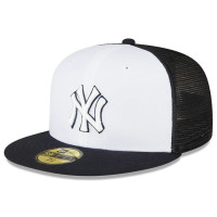 Adult Men's New York Yankees New Era 2023 On-Field Batting Practice 59FIFTY Fitted Hat - White/Navy