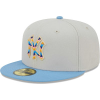 Adult Men's New York Yankees New Era Beach Front 59FIFTY Fitted Hat - Natural Adult Men's New York Yankees New Era Beach Front 59FIFTY Fitted Hat - Natural