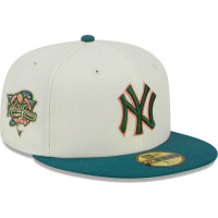 Adult Men's New York Yankees New Era Chrome Evergreen 59FIFTY Fitted Hat - Cream