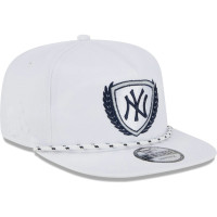 Adult Men's New York Yankees New Era Golfer Tee 9FIFTY Snapback Hat - White