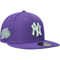 Adult Men's New York Yankees New Era Lime Side Patch 59FIFTY Fitted Hat - Purple Adult Men's New York Yankees New Era Lime Side Patch 59FIFTY Fitted Hat - Purple
