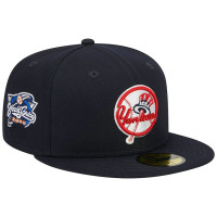 Adult Men's New York Yankees New Era Primary Logo 2000 World Series Team Color 59FIFTY Fitted Hat - Navy