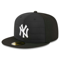 Adult Men's New York Yankees New Era Quilt 59FIFTY Fitted Hat - Black