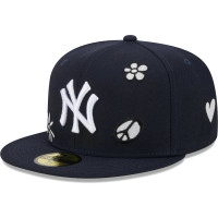 Adult Men's New York Yankees New Era Sunlight Pop 59FIFTY Fitted Hat - Navy